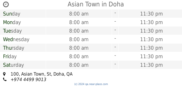 safari mall qatar timings